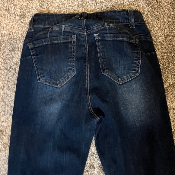 ENJEAN Denim Co Skinny Jeans Juniors Size 1 Dark Wash Denim Stretch Slim Fit - Picture 4 of 6